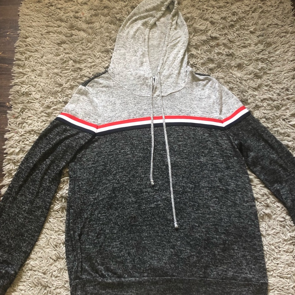 A multi color pullover hoodie ❤️.